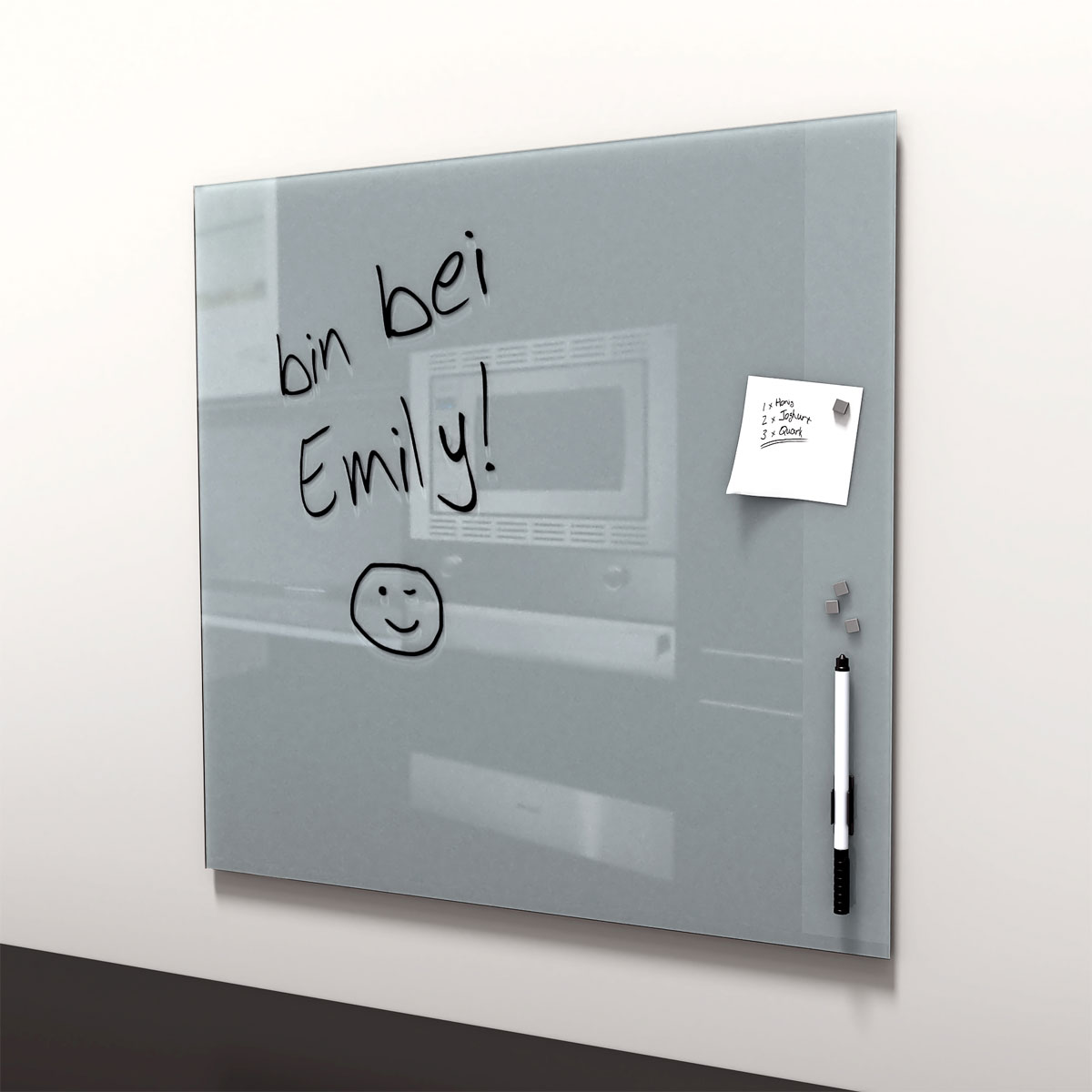 Memo-Art grau 50 x 50 cm Memoboard