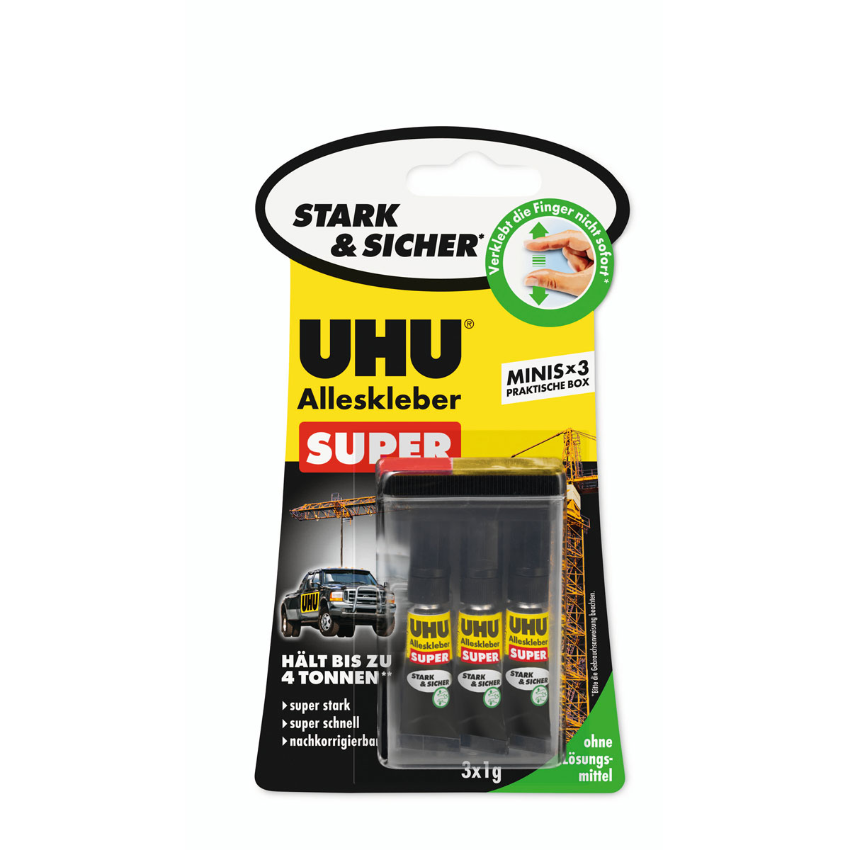 UHU  Alleskleber Super minis 3 x 1 g