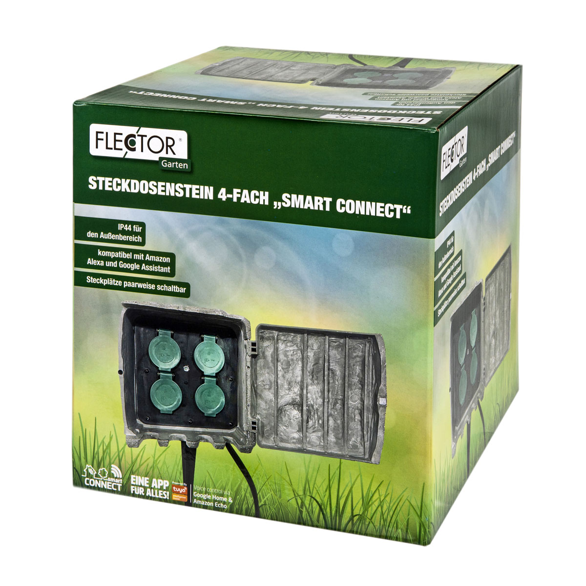 Flector Garten Steckdosenstein Smart Connect BxHxT ca 20 x 20 x 20 cm Bild 7