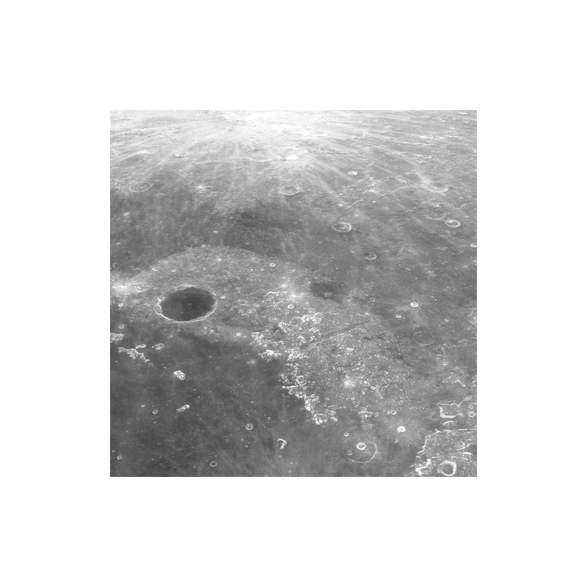 Komar  Selbstklebende Vlies Fototapete rund Moon Durchmesser 125 cm Bild 6