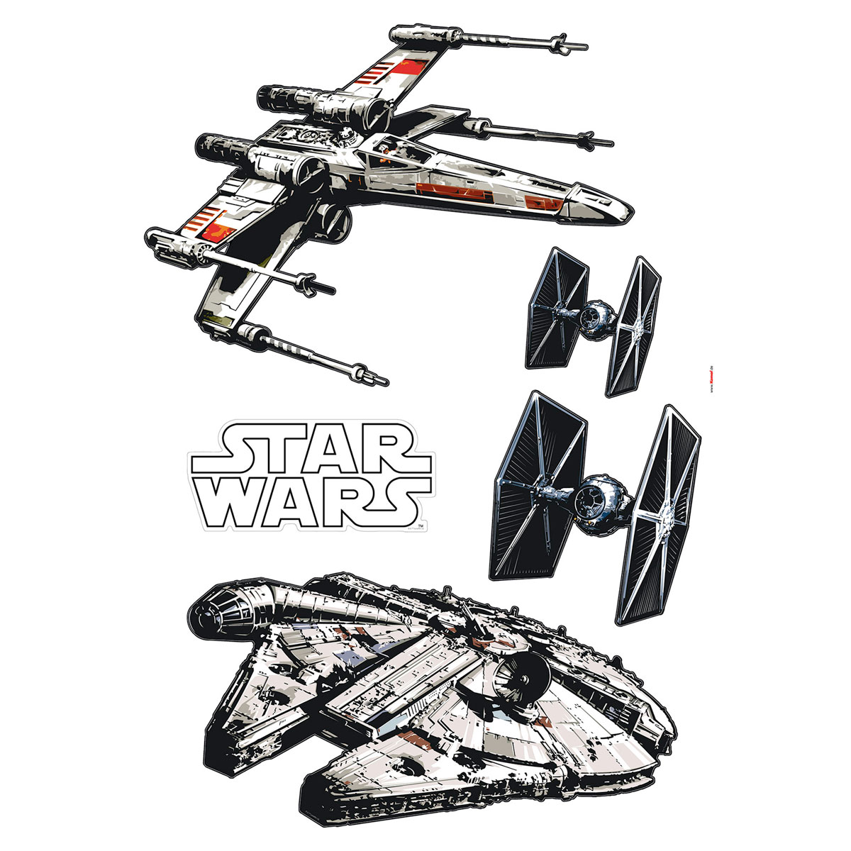 Komar  Wandtattoo Star Wars Spaceships 100x70 cm Bild 2