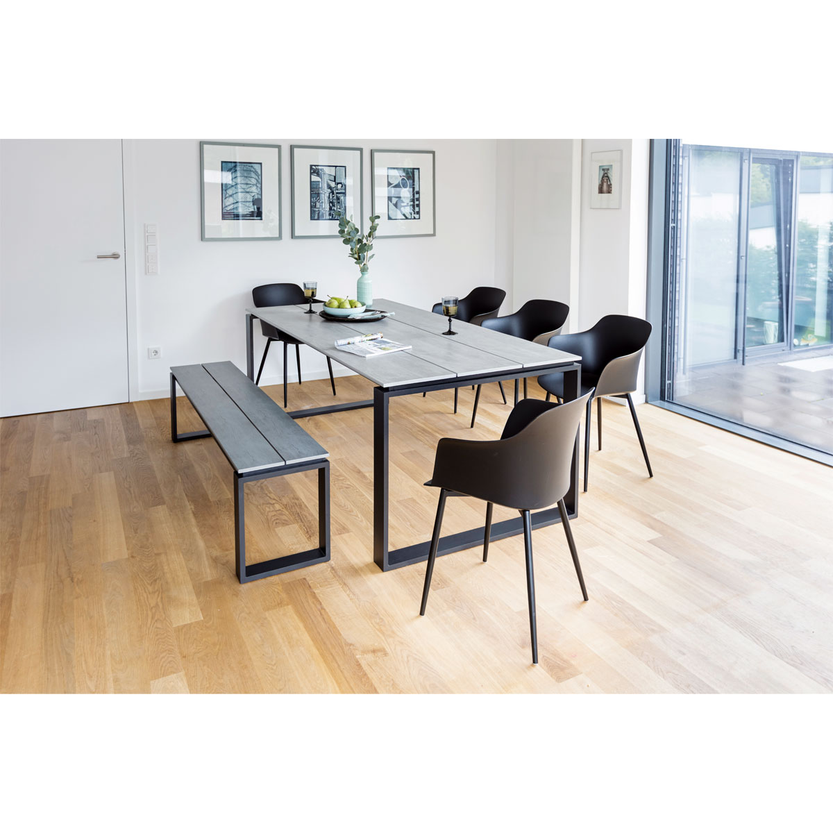 Haveson Gartentisch Madeira grau 210 x 75 x 100 cm Bild 4