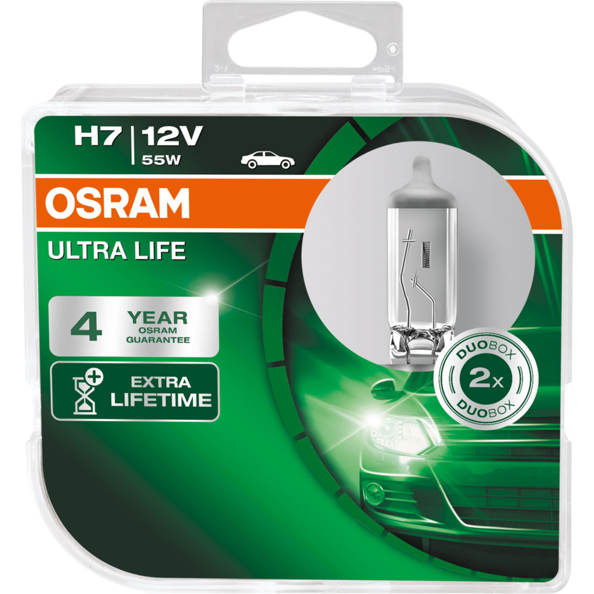 Osram  Auto Glühlampe H7 Ultra Life 2er Set