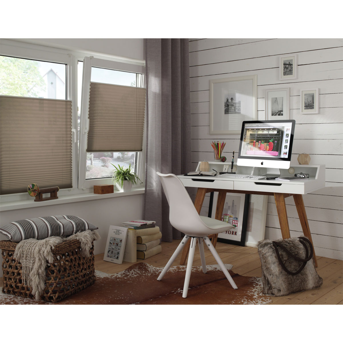 Gardinia EasyFix Plissee 2BS 65 x 130 cm taupe Bild 4