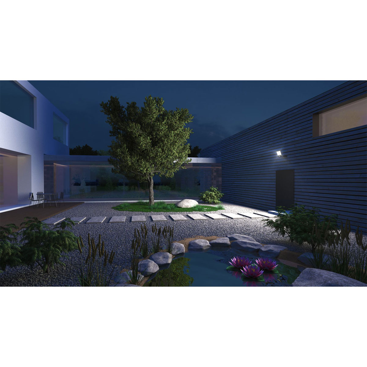 Steinel LED-Strahler XLED ONE XL S mit Bewegungsmelder schwenkbar anthrazit Bild 2