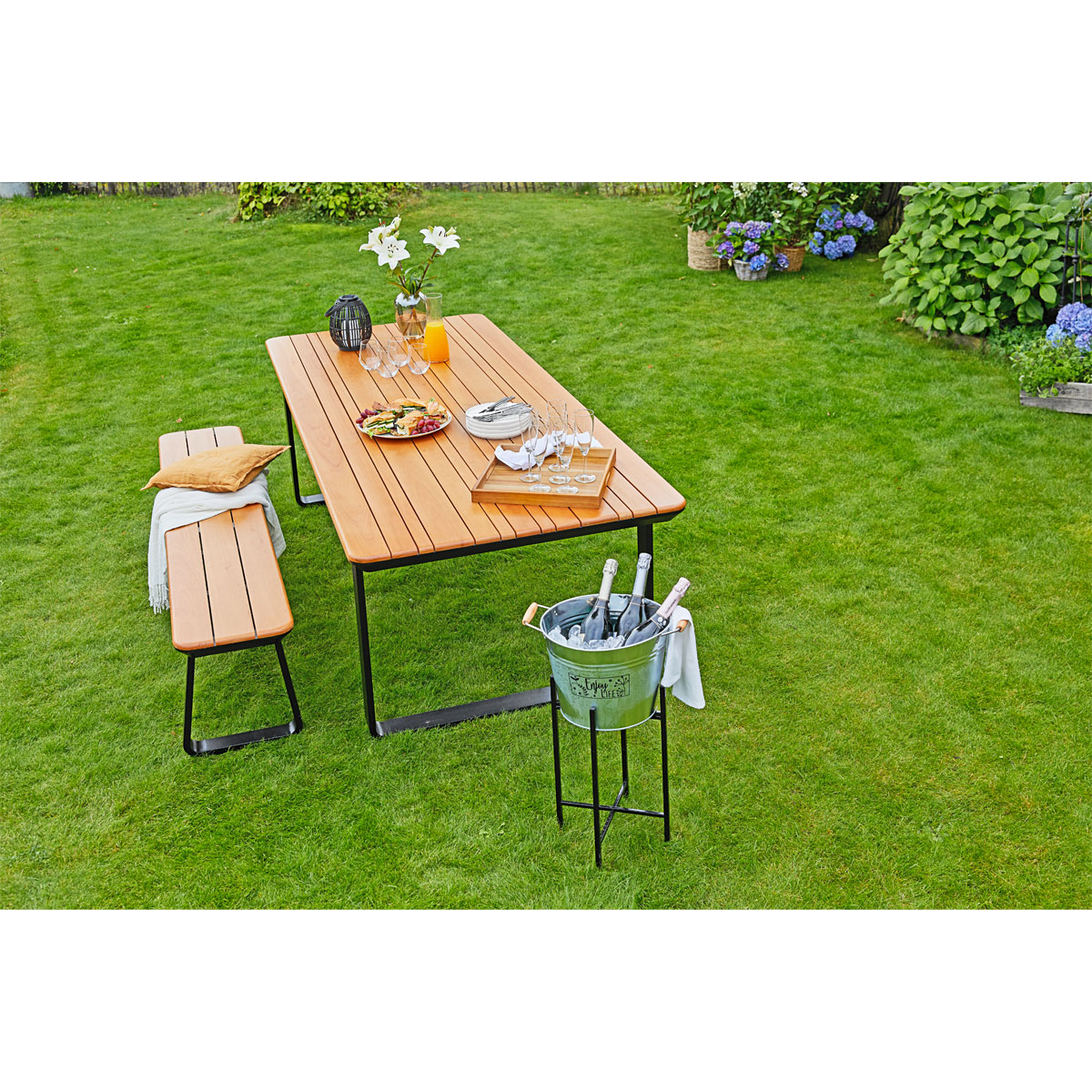 Haveson Gartenbank Montenegro Eukalyptusholz Bild 3