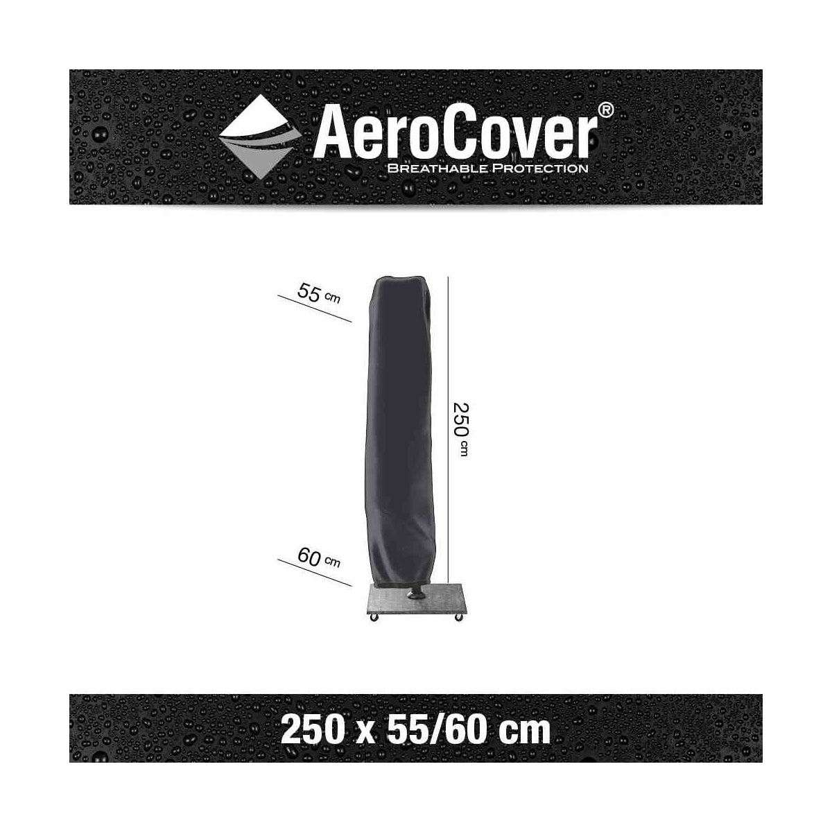 A-Schirmhülle AeroCover 250 x 55/60 cm atmungsaktiv Bild 2