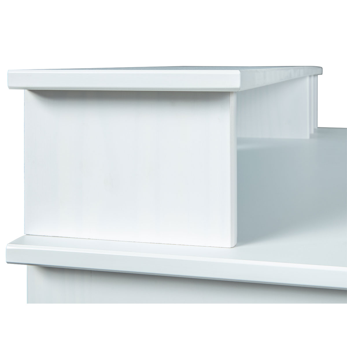 Inter Link Schreibtisch „Hilda“, Kiefer massiv, weiß lackiert Bild 7