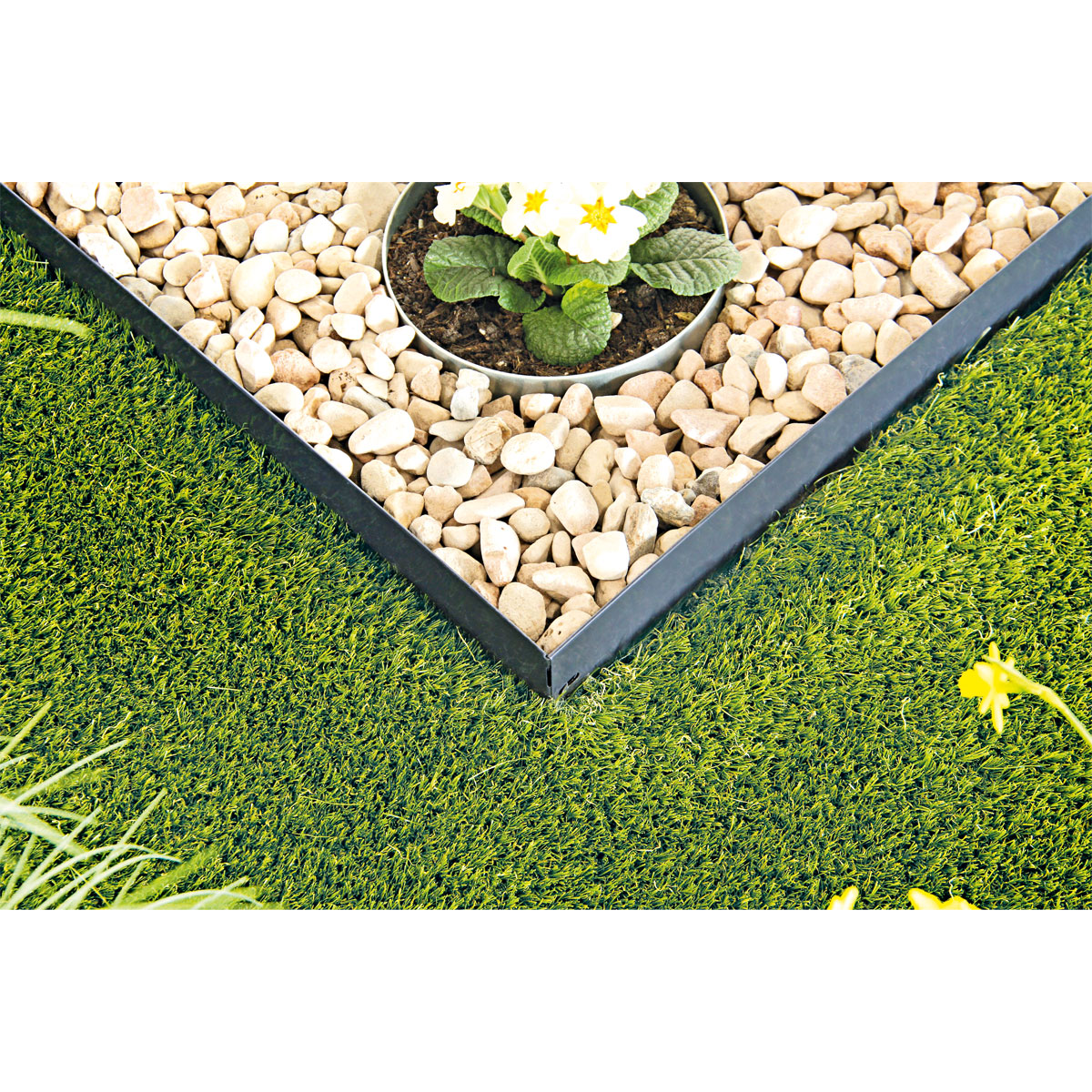 Metallrasenkante anthrazit 118 x 19,5 cm Bild 8