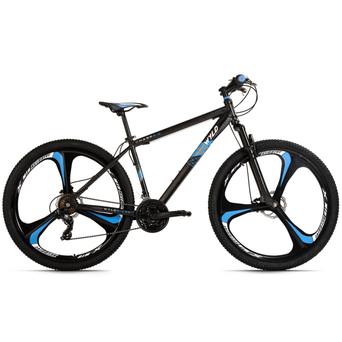 KS Cycling WYLD Mountainbike Hardtail 29'' Sharp Schwarz-Blau 21 Gänge RH 46 cm