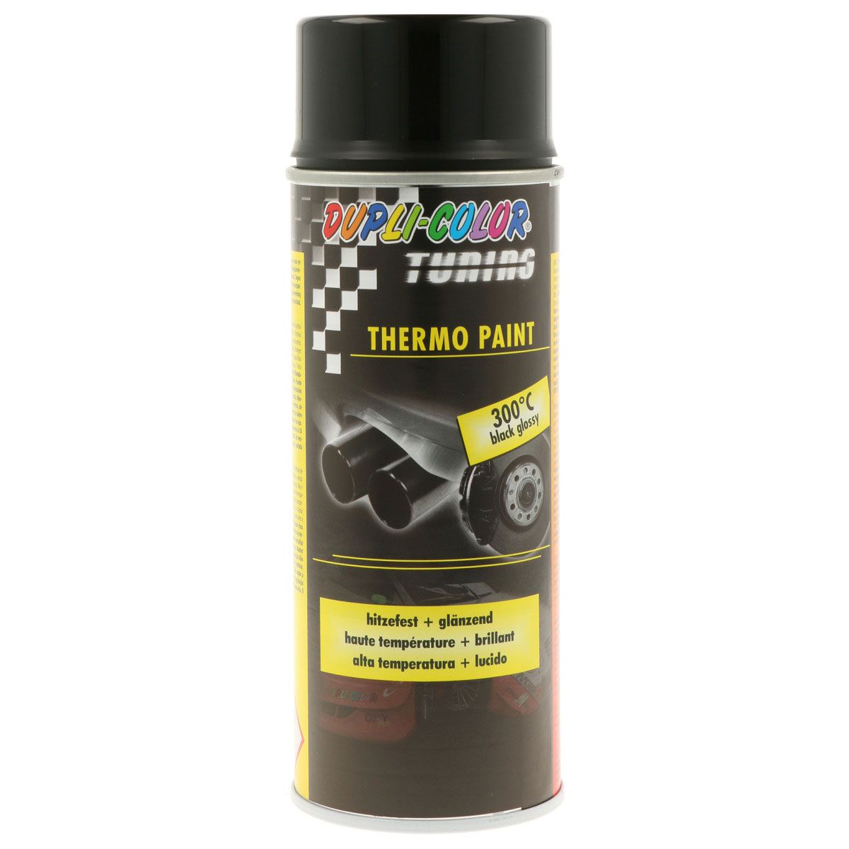 DUPLI-COLOR  Lack Thermo schwarz hitzebeständig 300°C glänzend 400 ml