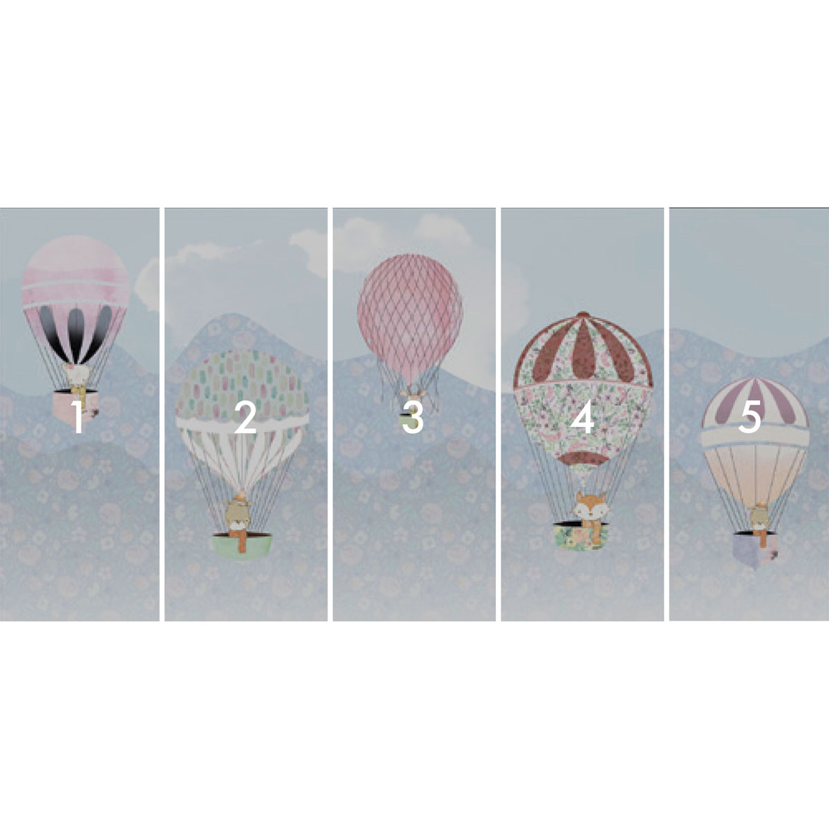 Komar  Vlies Fototapete Happy Balloon 500x250 cm Bild 3