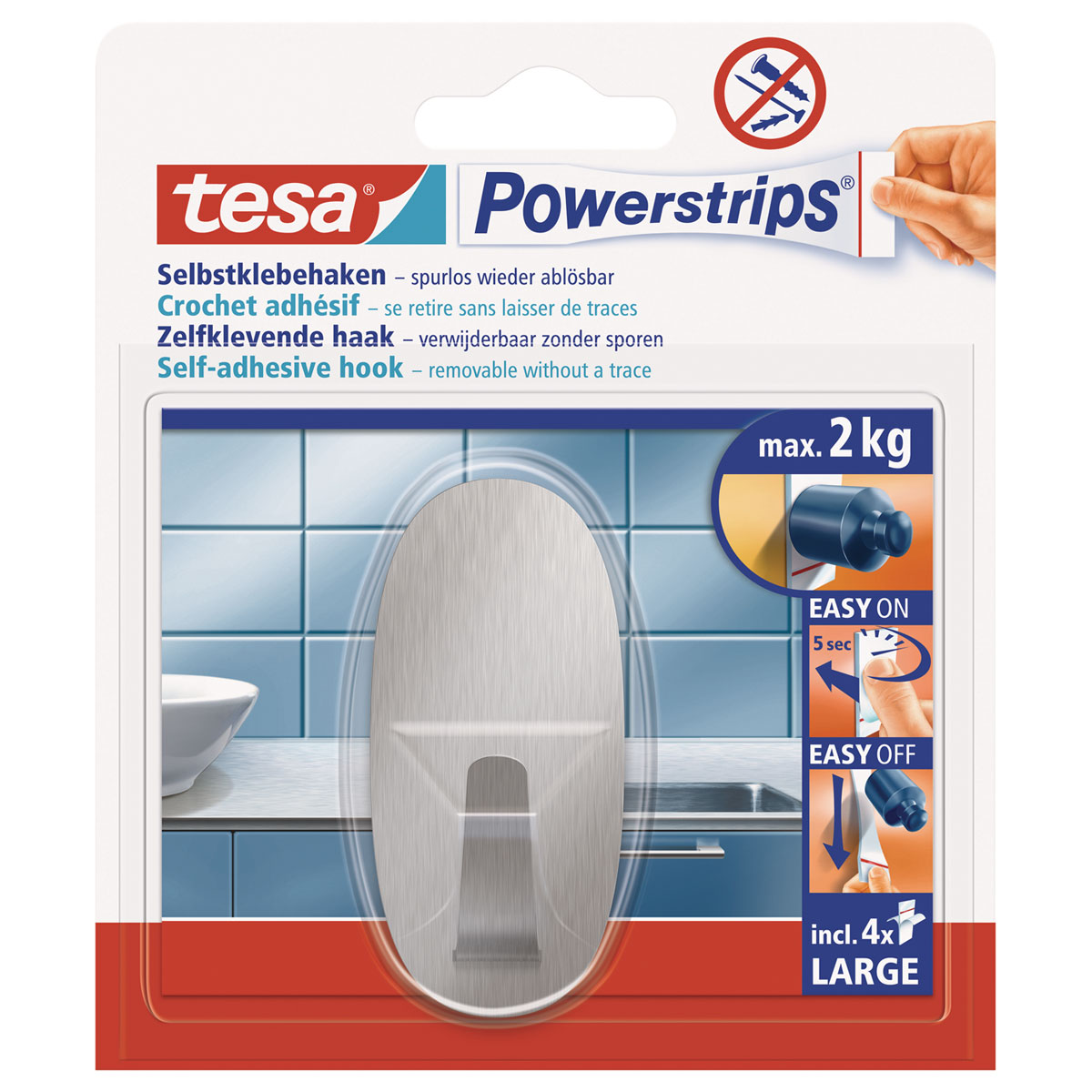 Tesa Haken Powerstrips LargeOval