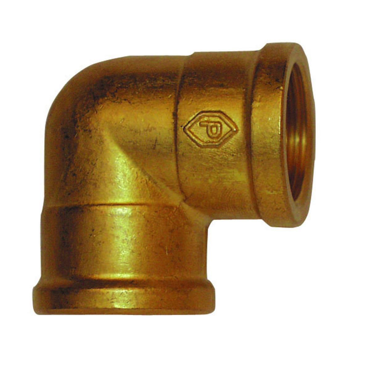 Winkel 90 1/2" Messing