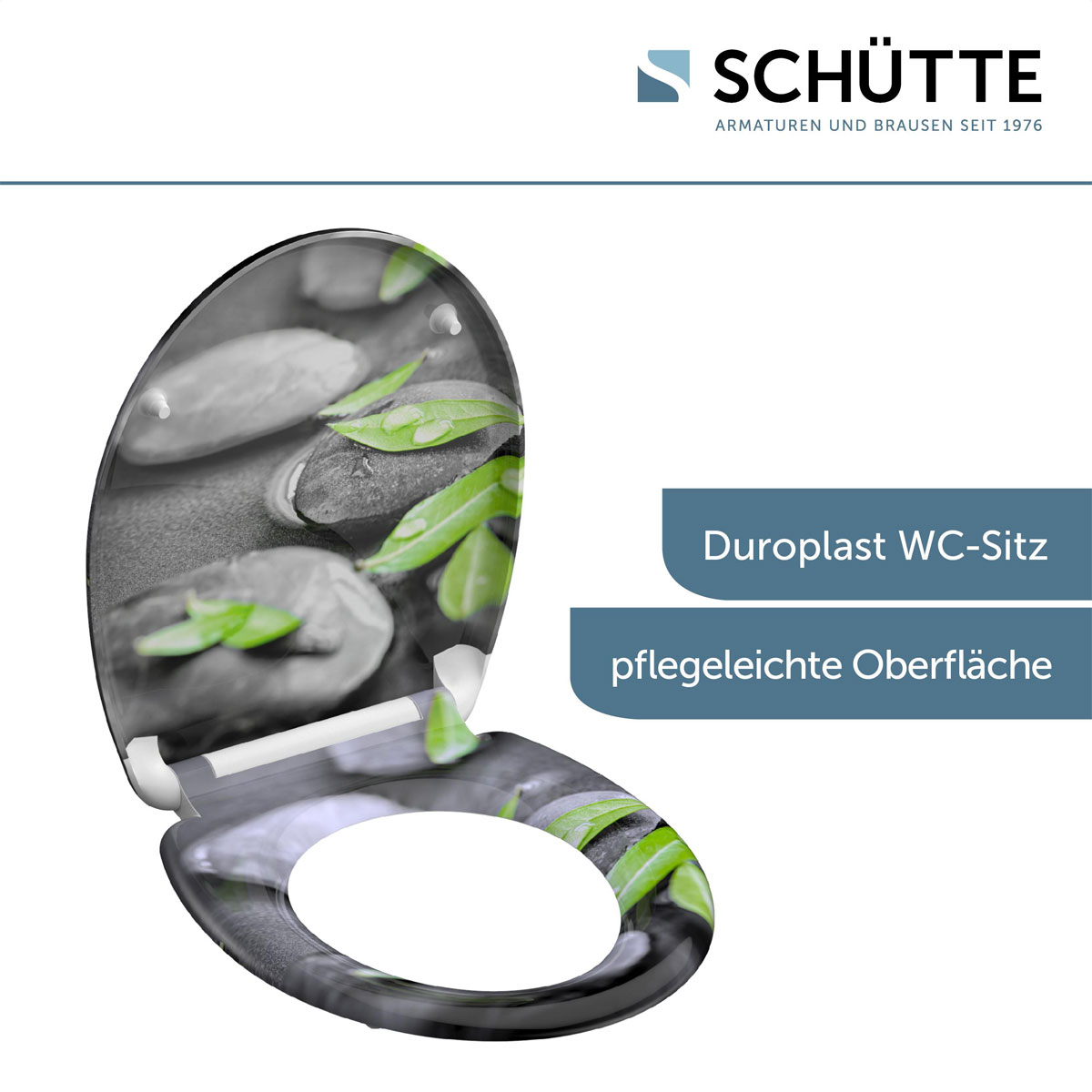 Schütte Duroplast WC-Sitz STONE mit Absenkautomatik und Schnellverschluss Bild 3