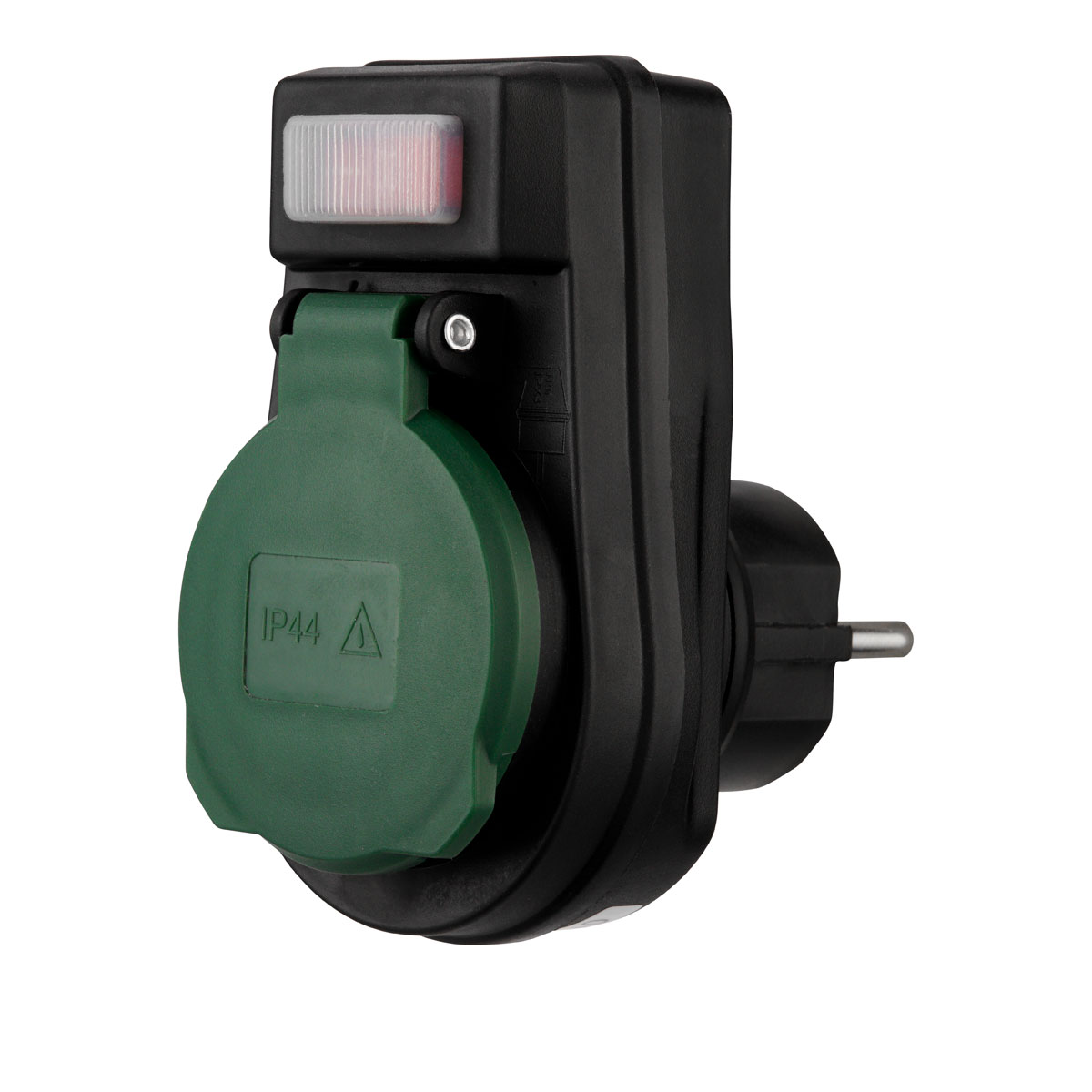 REV Ritter Außensteckdose mit Schalter IP44 schwarz/grün Bild 4