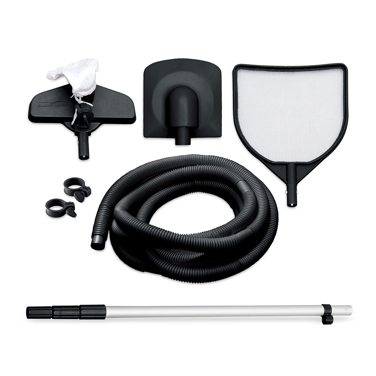 Summer Waves Elite Frame Pool 549x549x132cm Teak Optik Bild 5