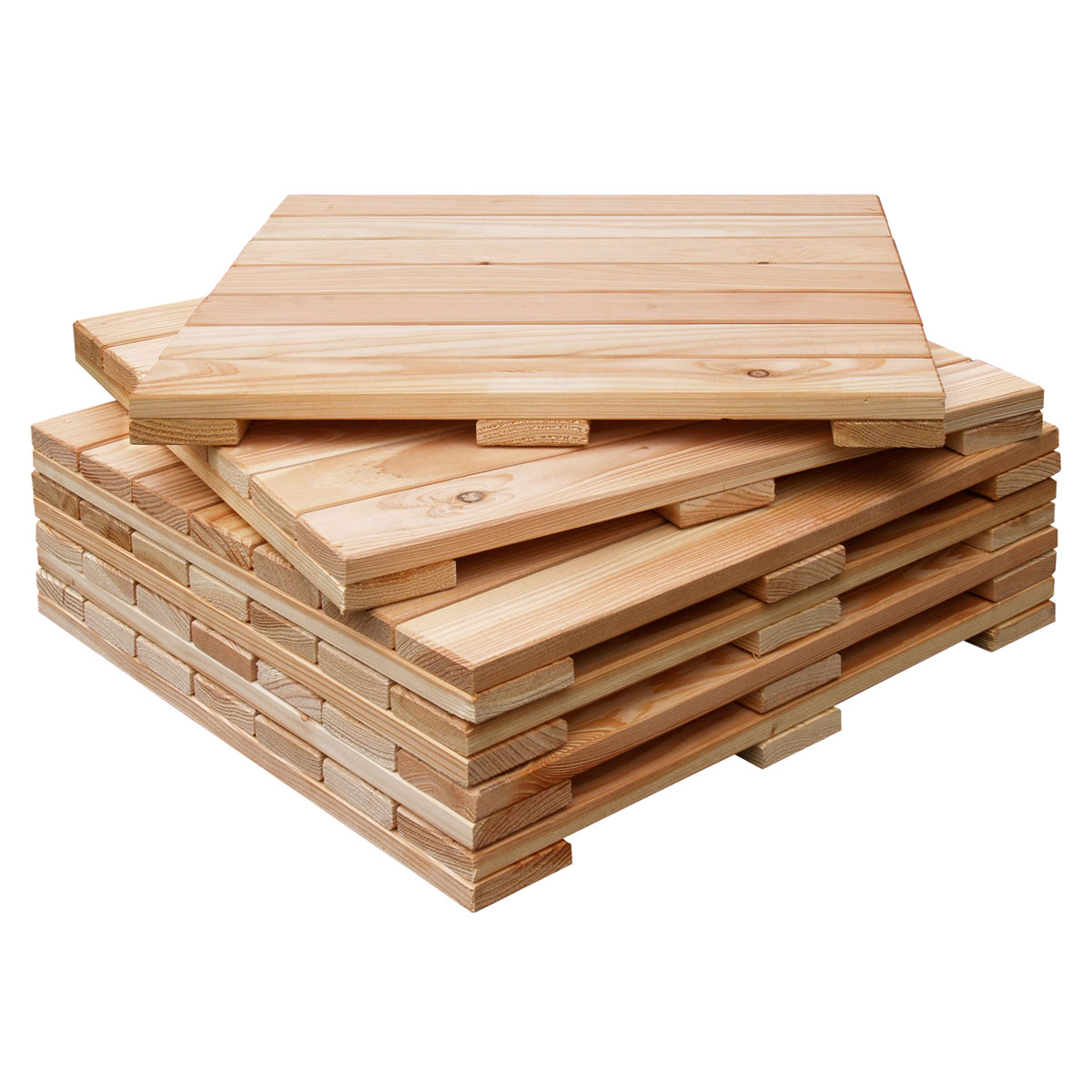 Holzfliese Lärche 50 x 50 cm Bild 3