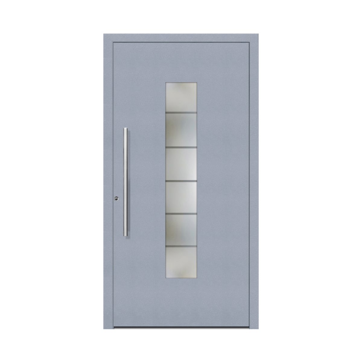 Schüco Aluminium Haustür 108 Lucca Excellent 1000 x 2000 mm RAL9016/7040 DL