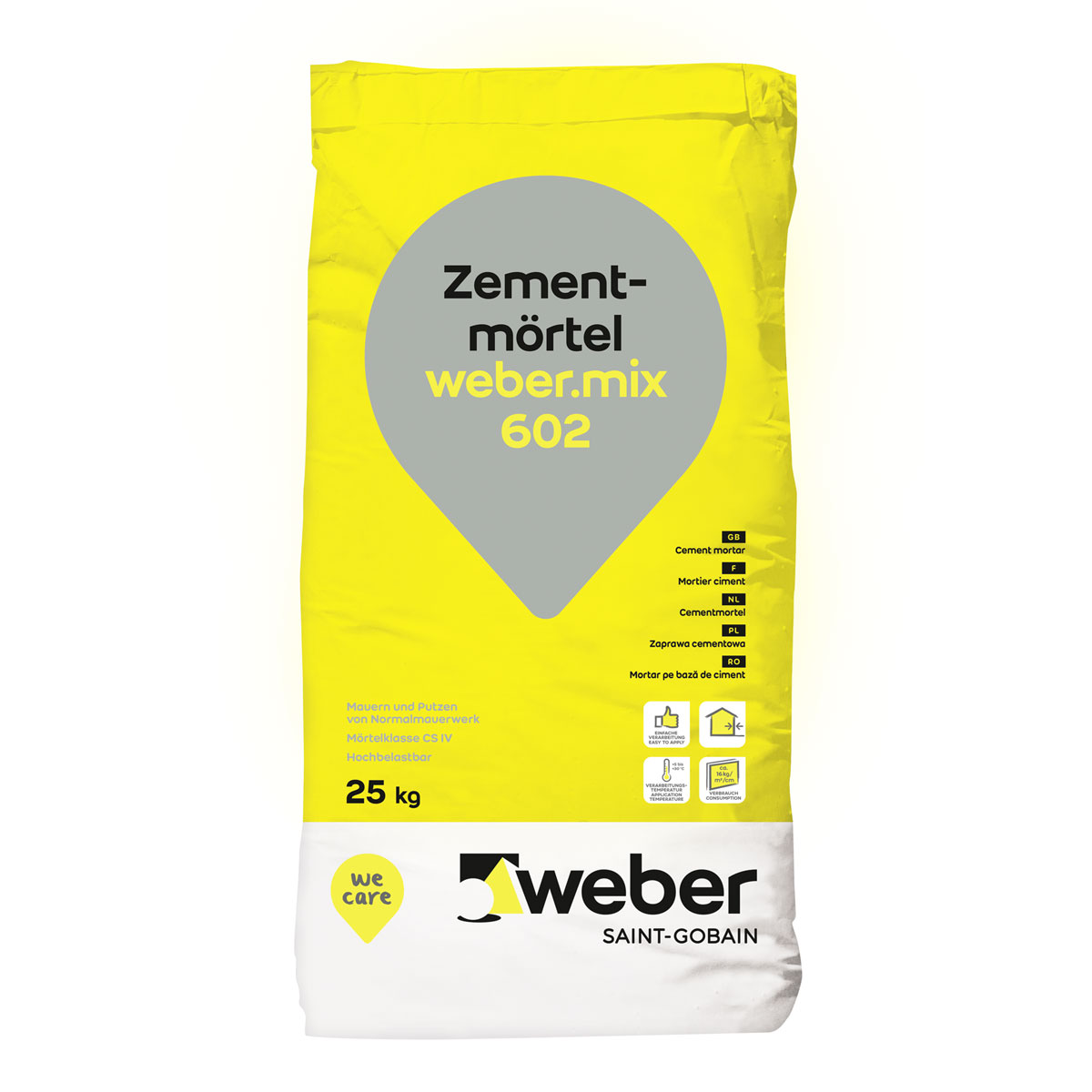 Weber  mix 602 Zementmörtel 25 kg