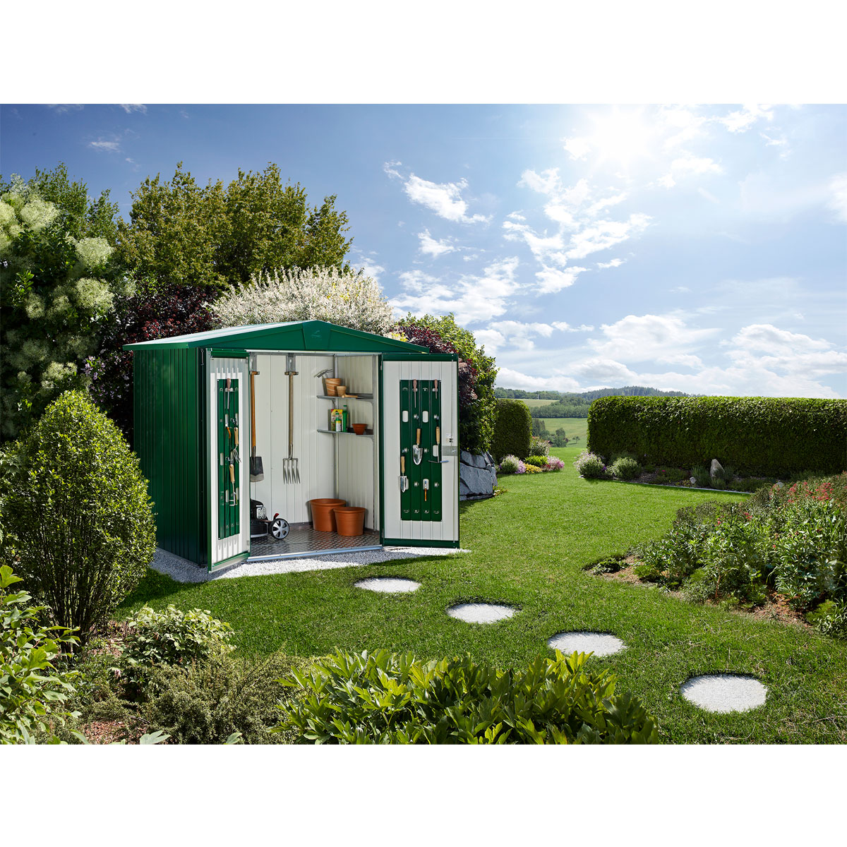 Biohort Gerätehaus Europa Größe 3 dunkelgrau-metallic Bild 2