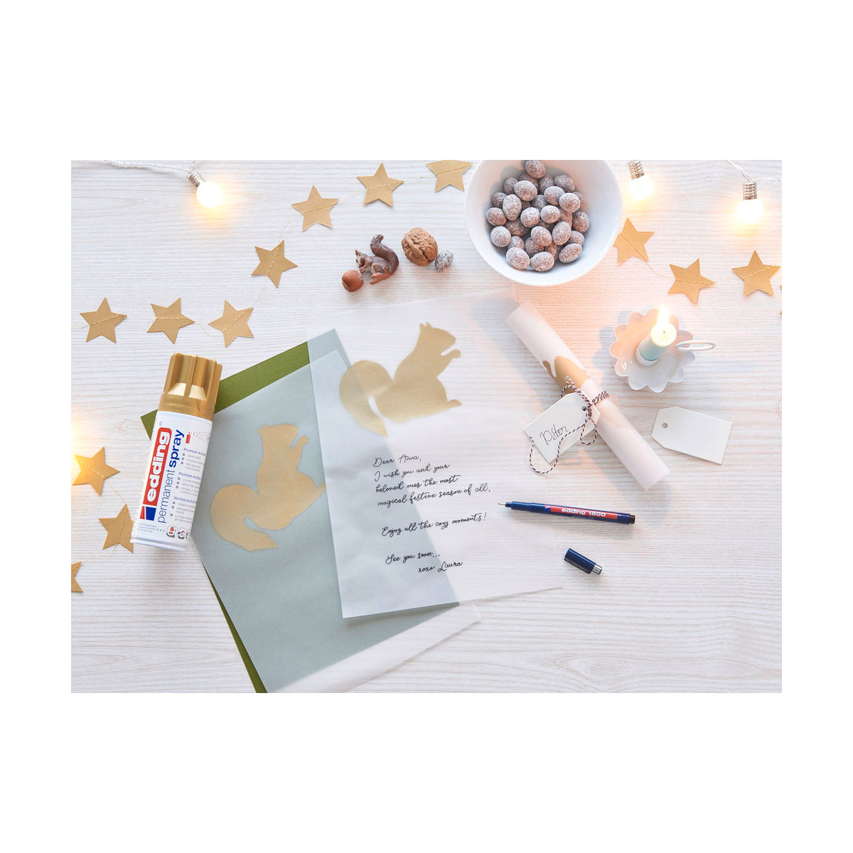 Edding  Spray 5200 reichgold seidenmatt Bild 4