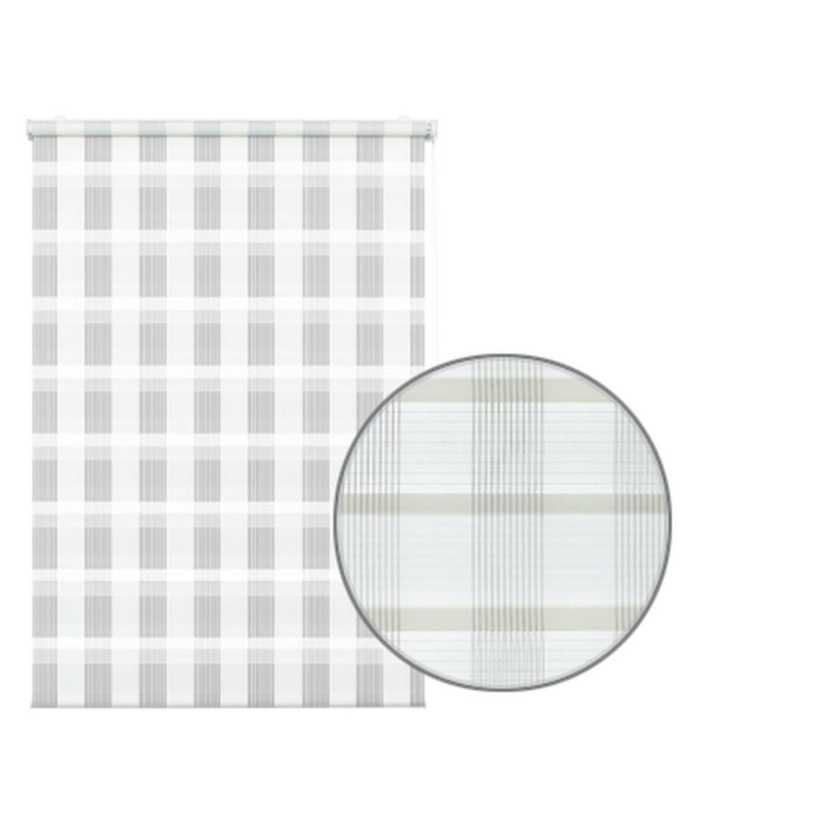 Gardinia EasyFix Rollo Karo 75 x 150 cm weiß Bild 2