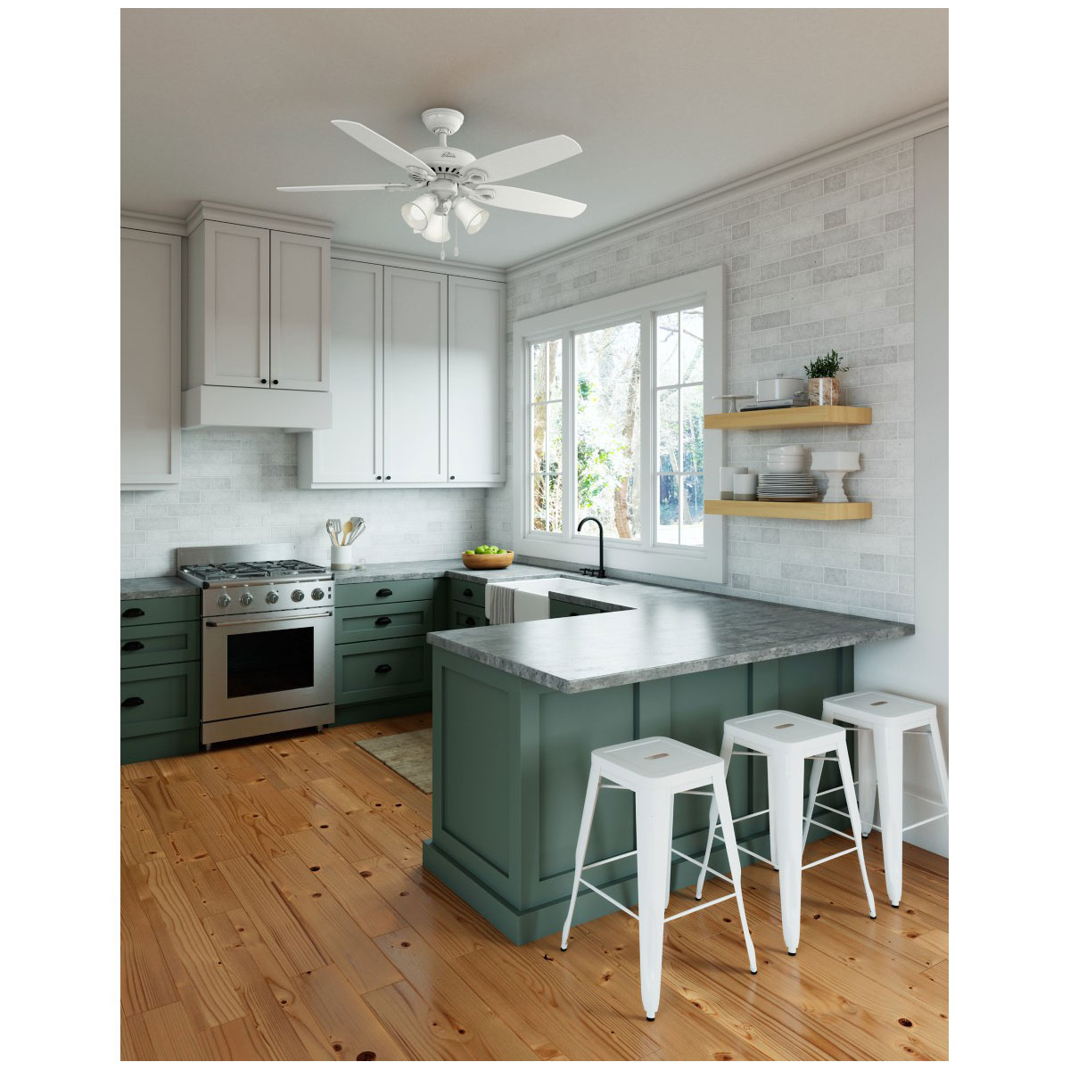 Hunter Fan Hunter Deckenenventilator Builder Plus 132 cm schneeweiß Bild 7