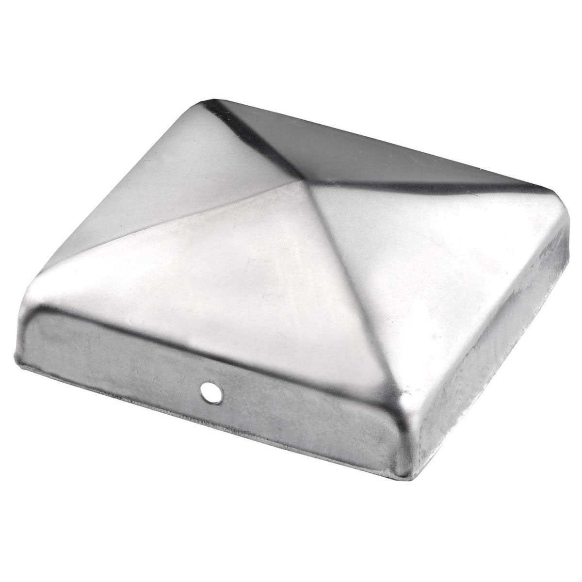 Connex Pfostenkappe Niro ohne Kugel 7 x 7 cm matt