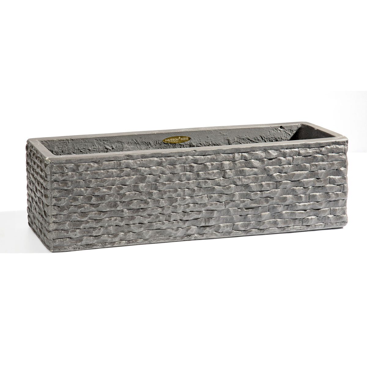 Haveson Pflanzkasten Klinkeroptik Light 17 x 17 x 60 cm cement