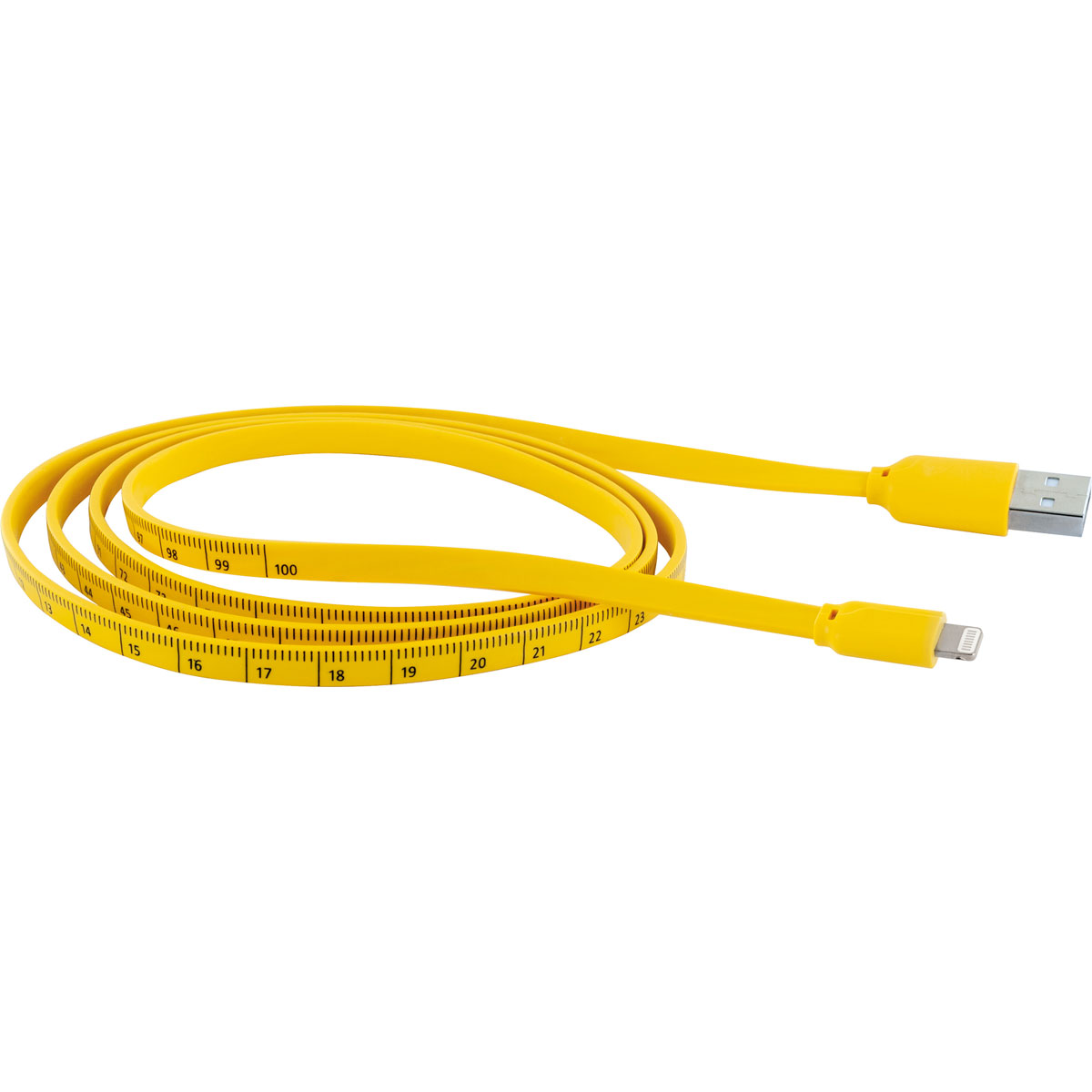 Schwaiger  Sync und Ladekabel für Apple mit Maßband 1,2 m Bild 2