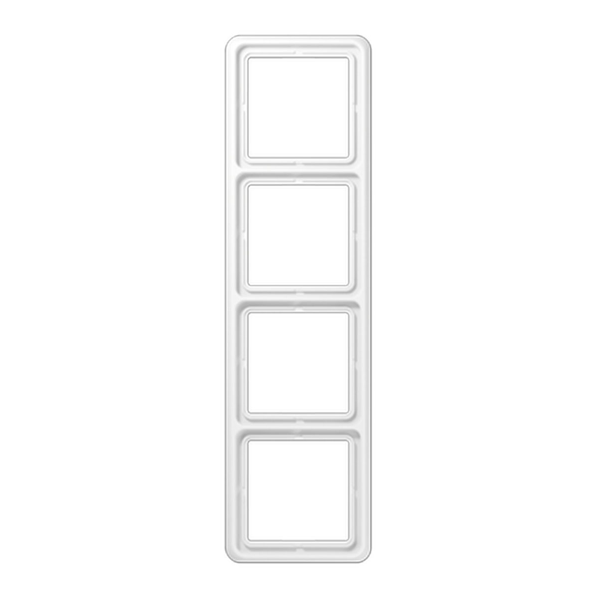 Jung Abdeckrahmen CD 500 4-fach alpinweiß