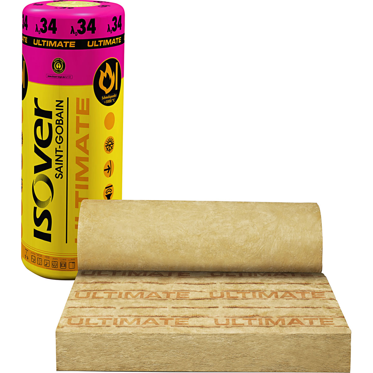 ISOVER Trennwandplatte Ultimate 125 x 62,5 x 8 cm Bild 2