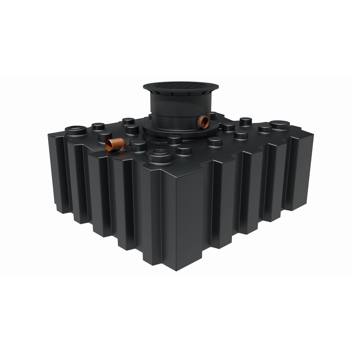 GreenLife Regenwasser-Flachtank 3.000 l mit Biovitor Wassertank Bewässerung unterirdisch 