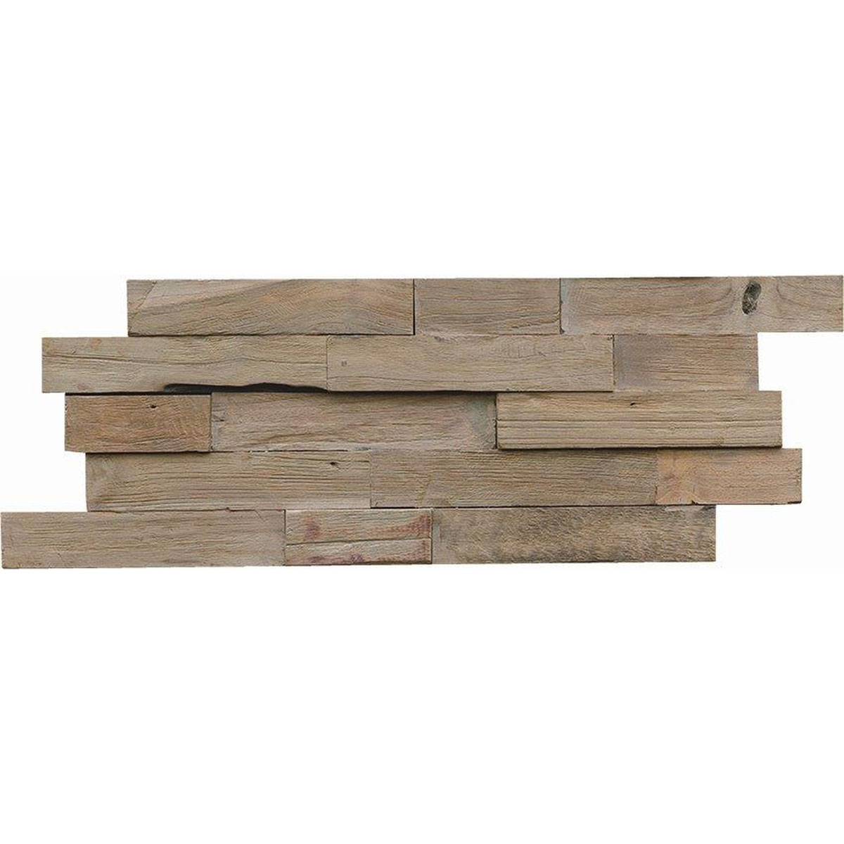 Indo Wandverkleidung Teak Gun Smokey 10er-Set Bild 2