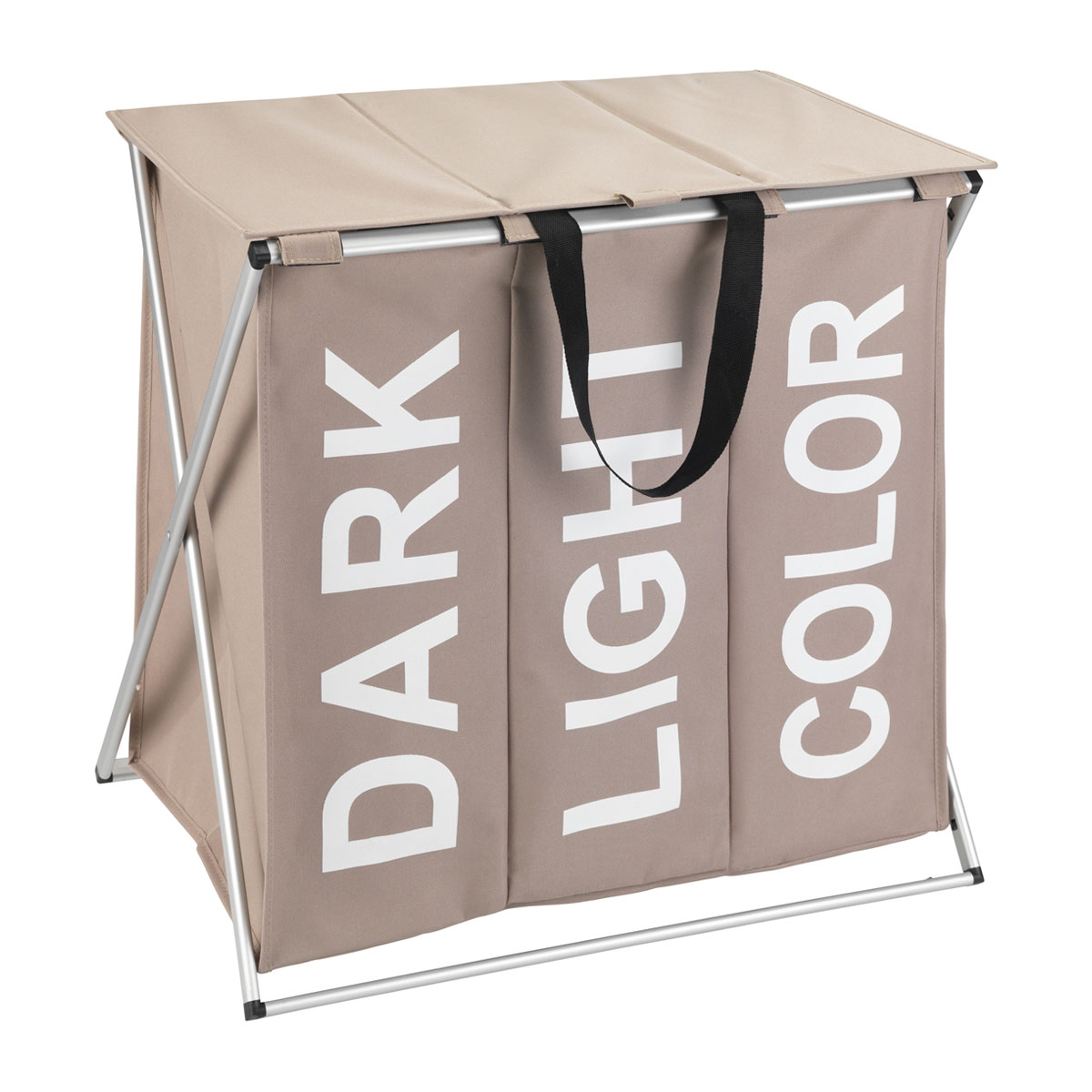 Wenko  Wäschesammler Trio Top Taupe Wäschekorb 118 l