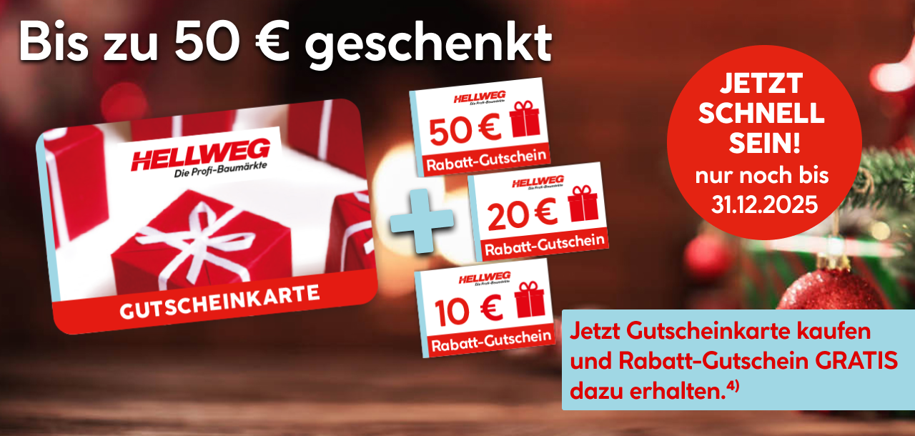 Bis zu 50 Euro geschenkt: Jetzt schnell sein! nur noch bis zum 31.12.2025