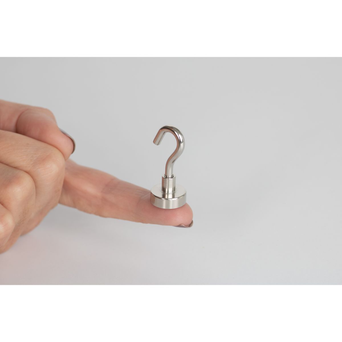 Suki Topfmagnet Neodym mit Schraubhaken M4 Ø 16 x 35 mm, silber Bild 7