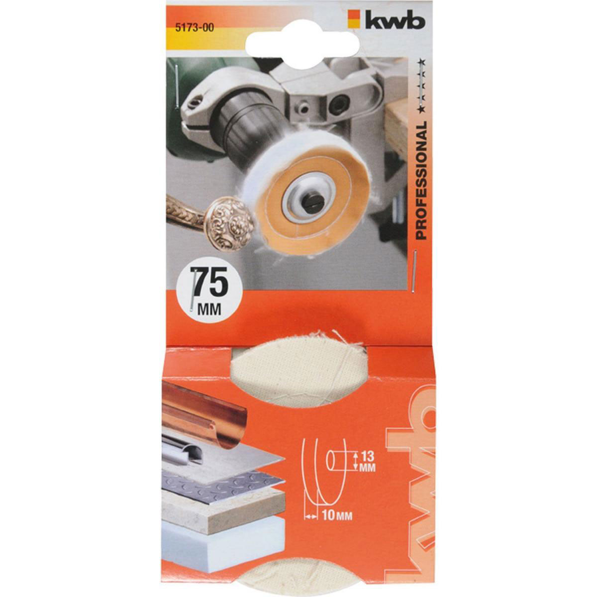 kwb  Schwabbelscheibe Durchmesser 75 mm Bild 2