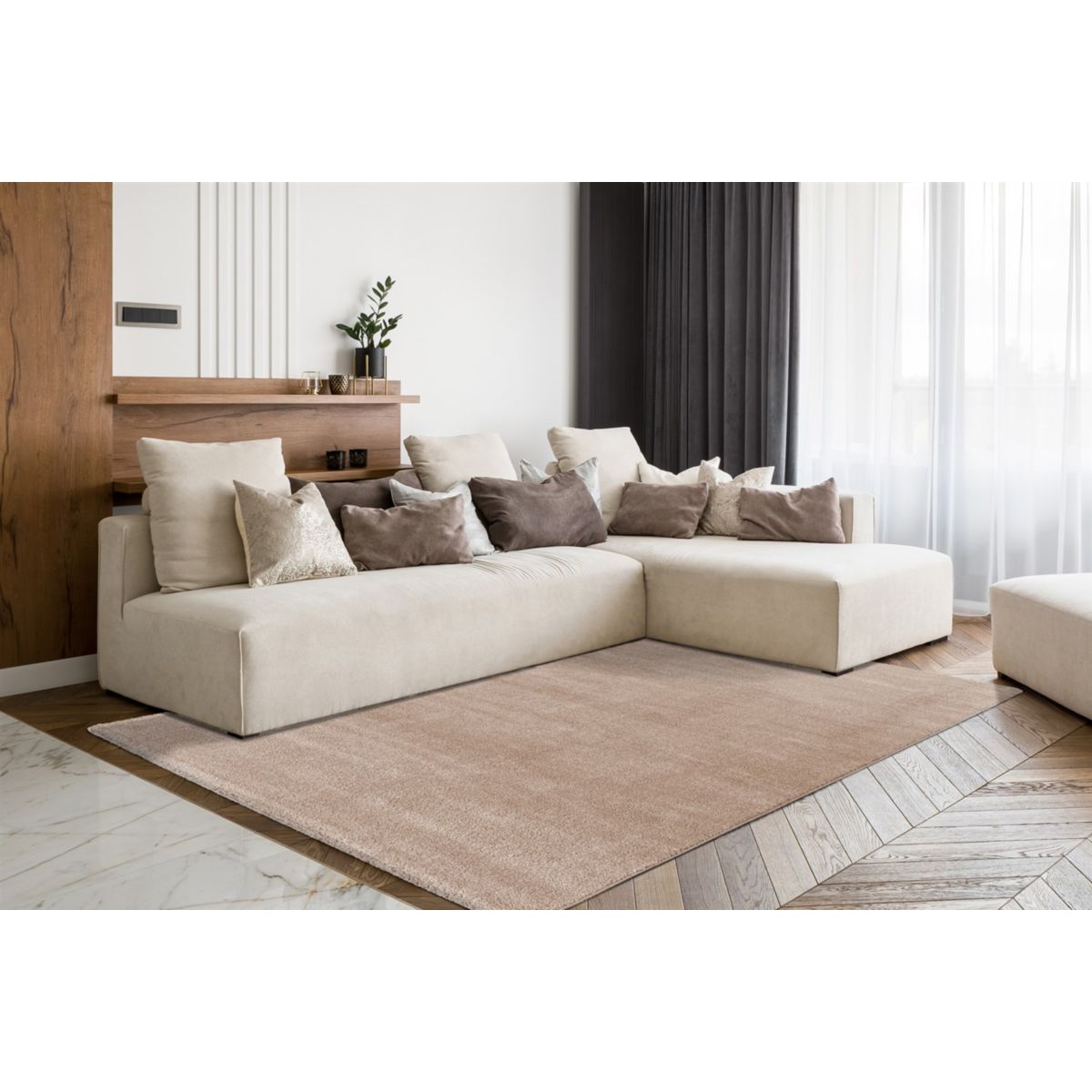 Nila 125 Taupe 160cm x 230cm Bild 2