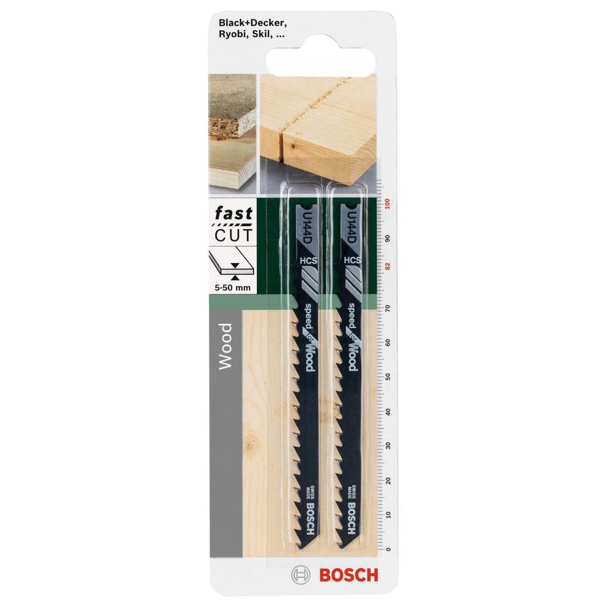 Bosch  DIY Stichsägeblatt U 144 D HCS 2 Stück Bild 2