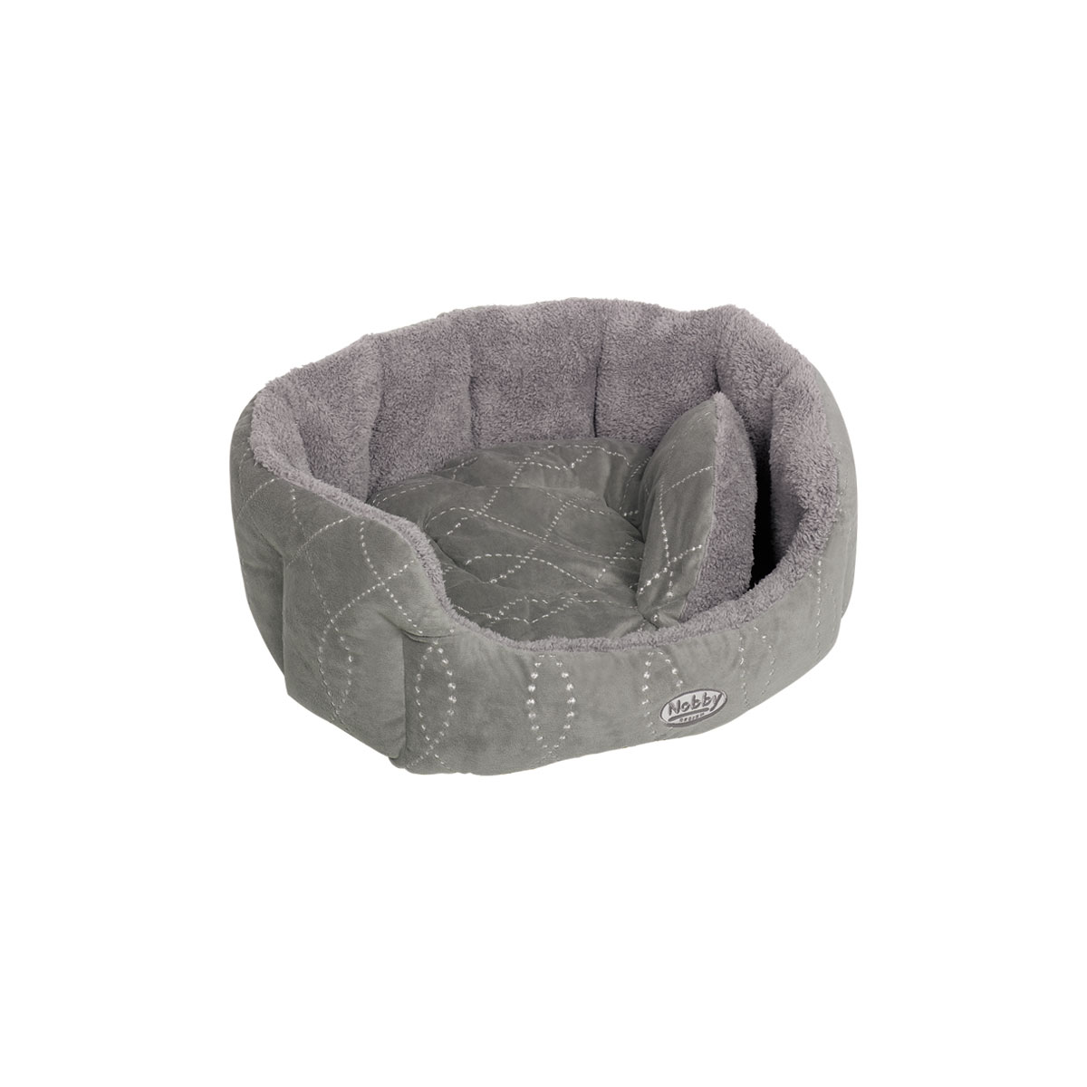 Nobby Komfort-Bett Ceno oval 65 x 57 x 22 cm grau Bild 1