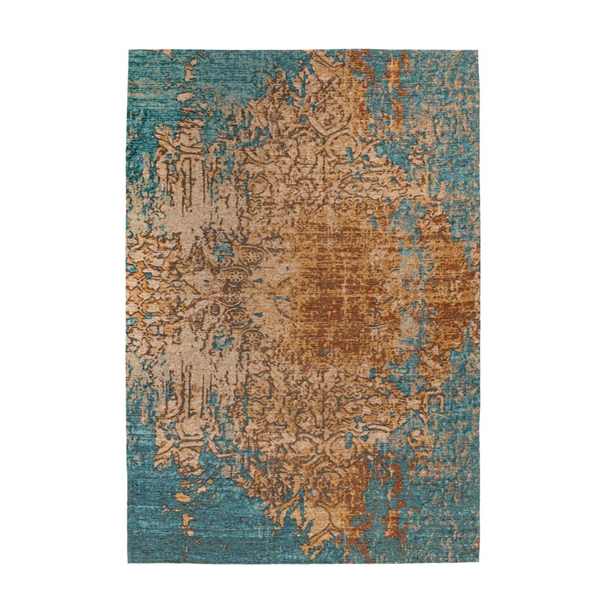 Primavera 725 Sand / Blau 80cm x 150cm