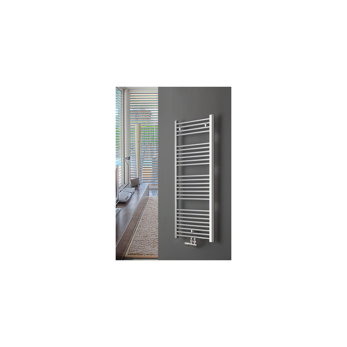 Ximax  Badheizkörper C1 916 x 600 mm 306 Watt Mittenanschluss Chrom