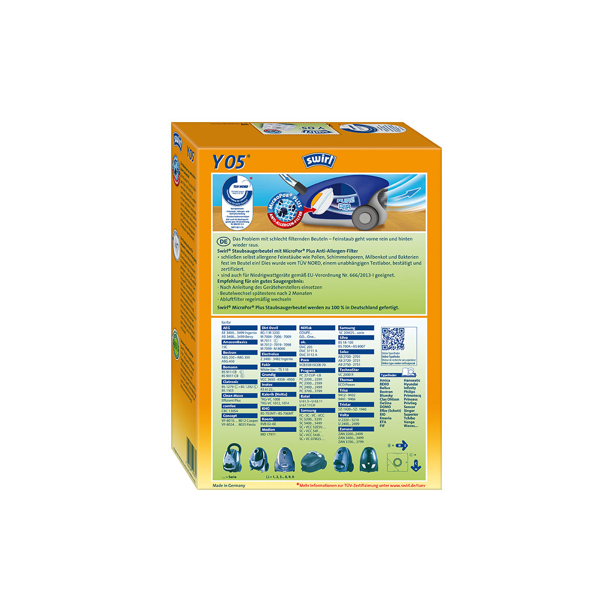 Staubsauger-Beutel Y 05 EcoPor Bild 2