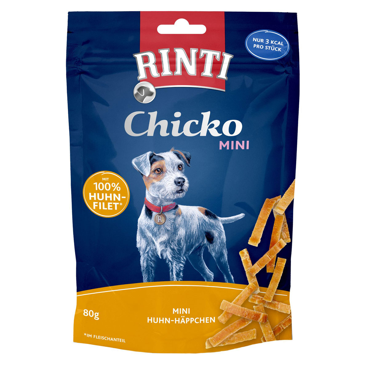 Rinti  Snack Chicko Mini Huhn 80g Bild 1