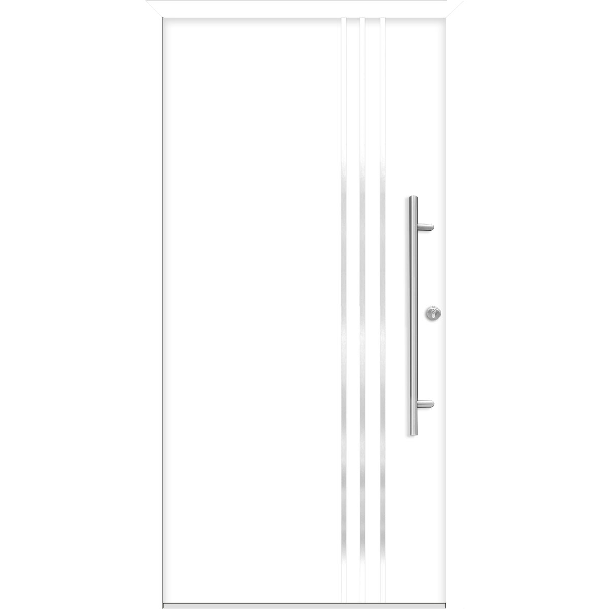 SplenDoor  Premium-Haustür Passivedoor Kalmar energiesparend weiss 100 x 200 cm rechts