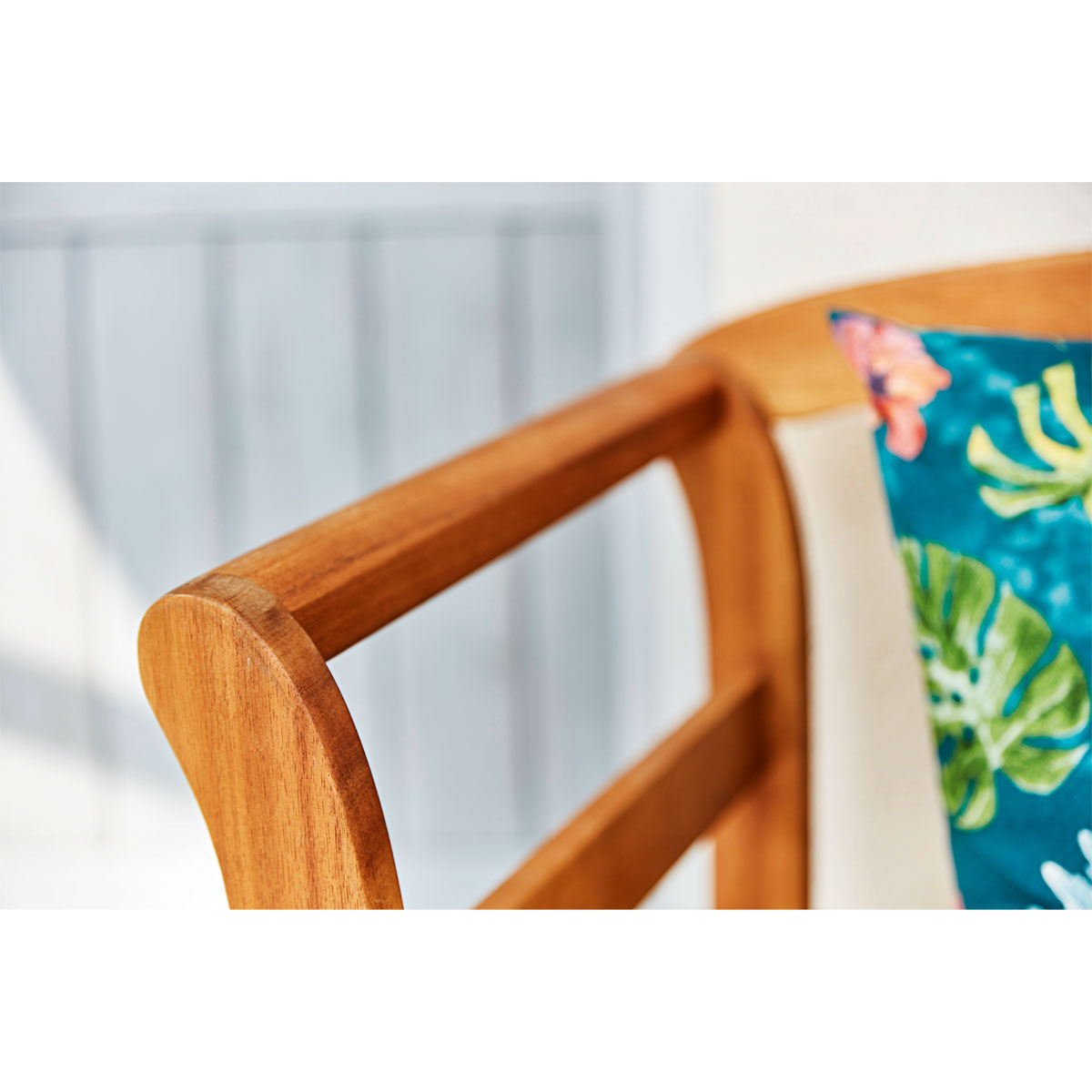 Haveson Gartenbank Lorient 130 x 79 x 50 cm mit Rosendekor Bild 2