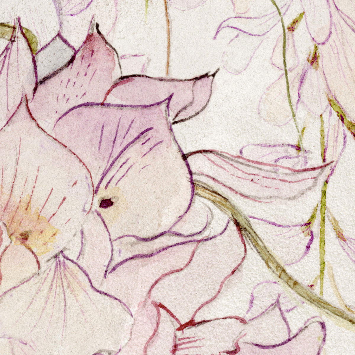 Komar  Vlies Fototapete Wisteria 400x280 cm Bild 6