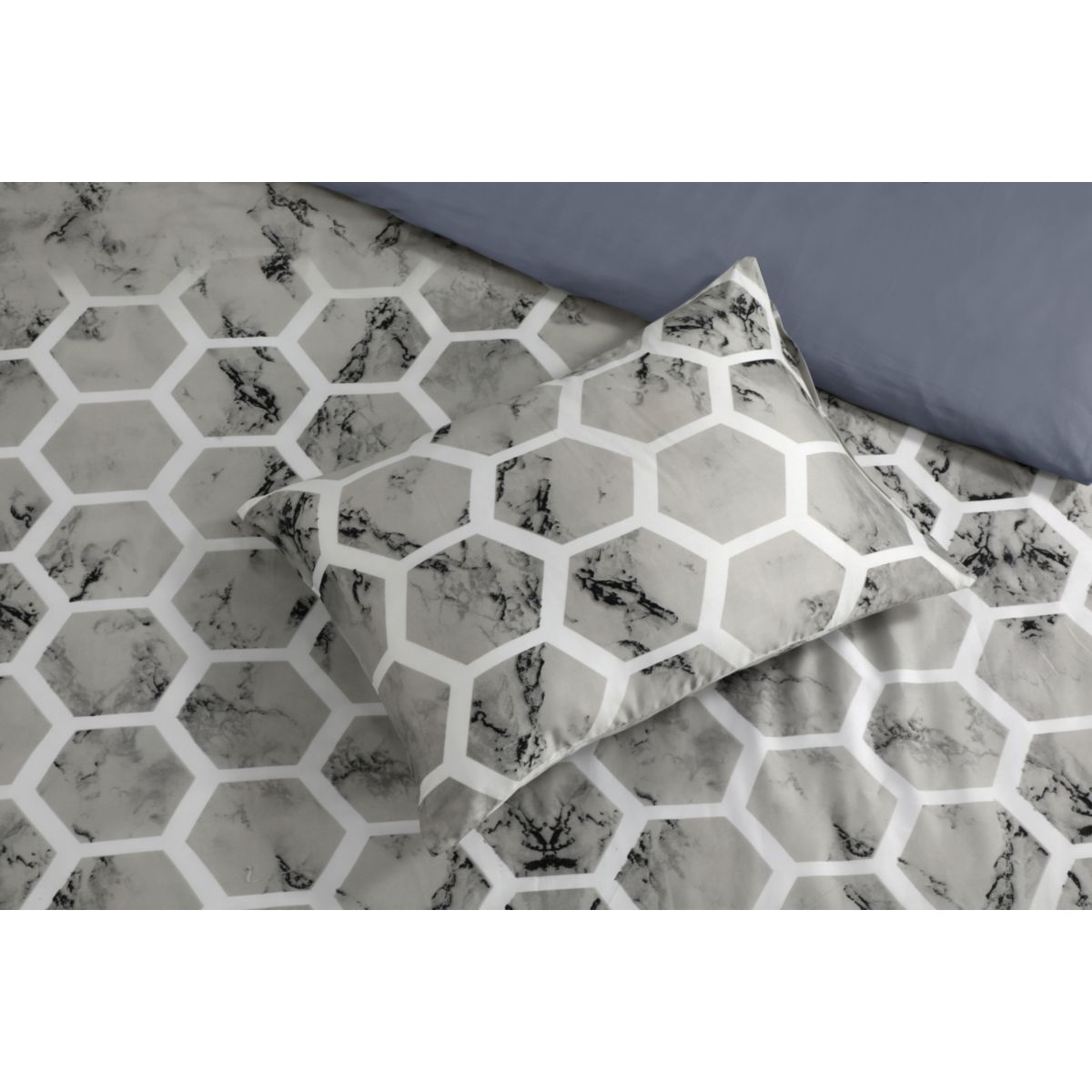 Bettwäsche Aventura 125-DE Grau 135cm x 225cm / 80cm x 80cm Bild 5